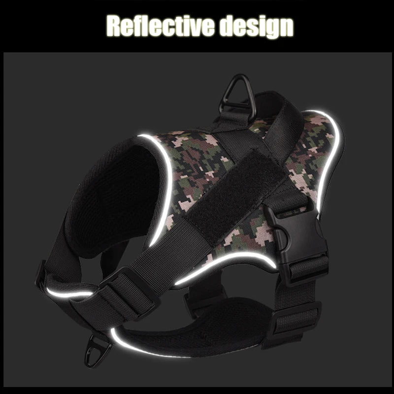 No-Pull Reflective Dog Harness NZ | Breathable Adjustable Vest for Outdoor Walking – PawNest