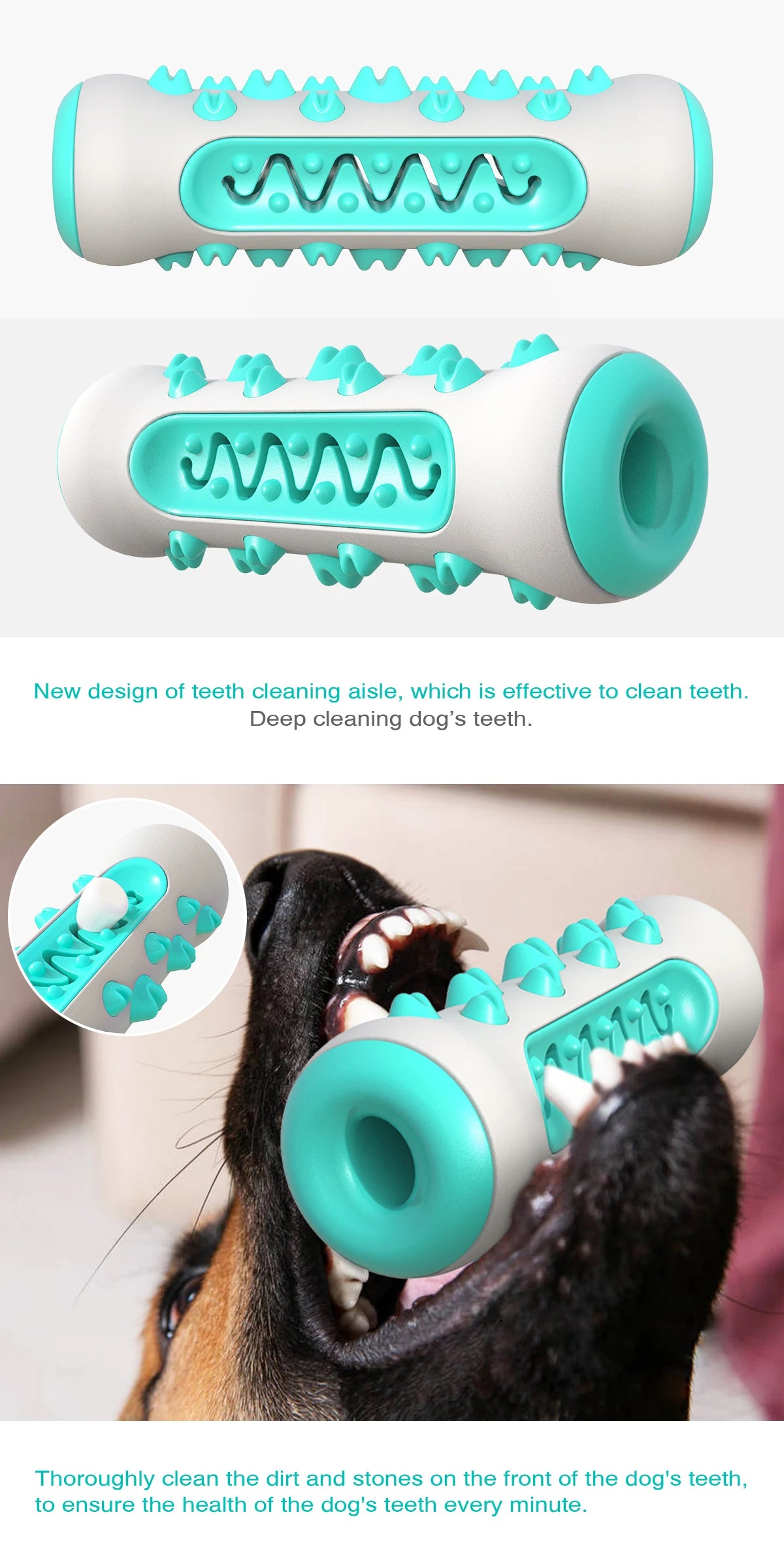 Dog Chew Toy & Treat Dispenser NZ | Interactive Teeth Cleaning Toy for Small & Large Dogs – PawNest