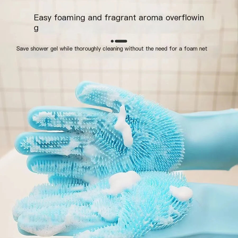 Pet Grooming Gloves – Gentle Bathing, Deshedding & Massage Mitt for Dogs, Cats & Rabbits