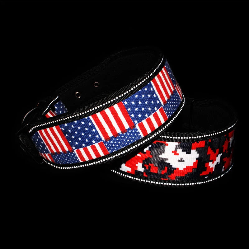 Fashion Reflective Big Dog Collar – Adjustable for All Sizes
