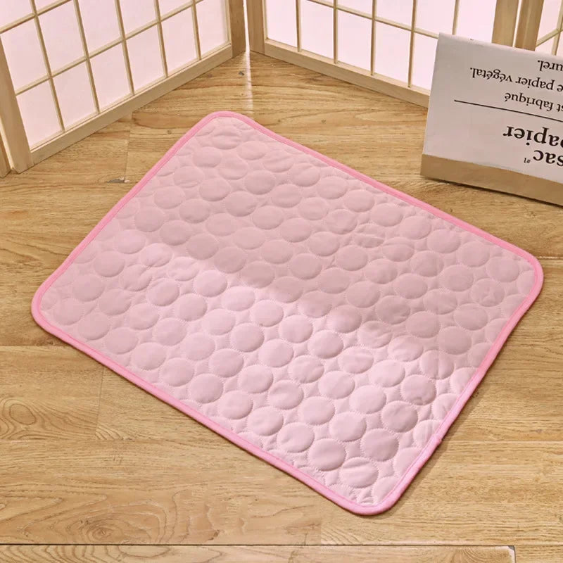 Pet Summer Cooling Pad NZ | Self-Cooling Ice Silk Dog & Cat Bed – Breathable & Comfortable – PawNest