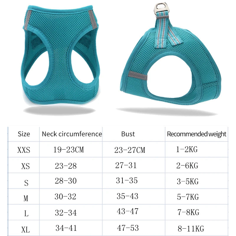 Adjustable Dog Harness Vest & Walking Leash NZ | Medium Dogs & Cats – PawNest