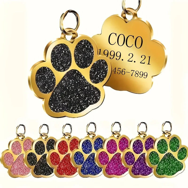 Personalized Pet ID Tag – Custom Dog & Cat Name Tag with Phone Number