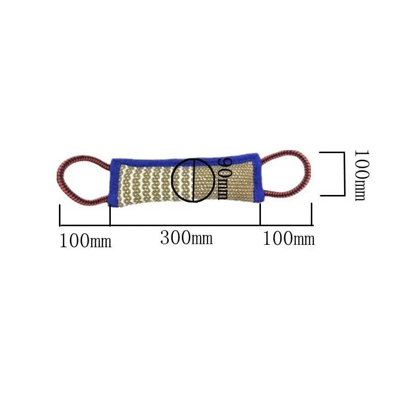 Dog Teether Jute Bite Toy NZ | Interactive Puppy Chewing & Training Pillow – PawNest