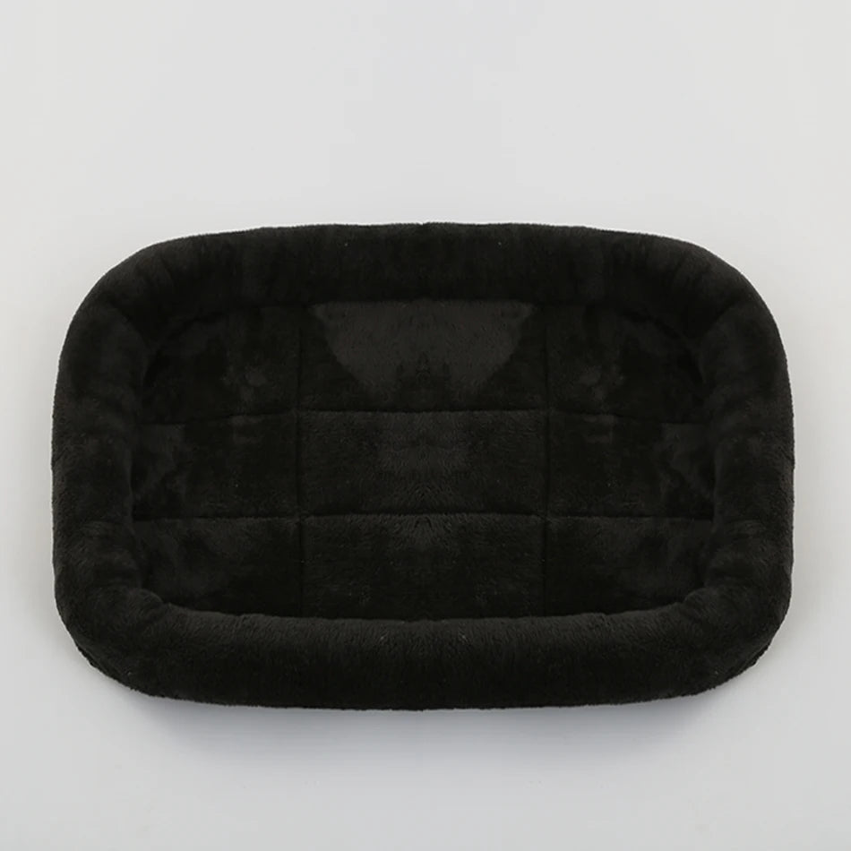 Soft Plush Pet Bed NZ | Square Kennel Cushion for Cats & Dogs – All Sizes – PawNest