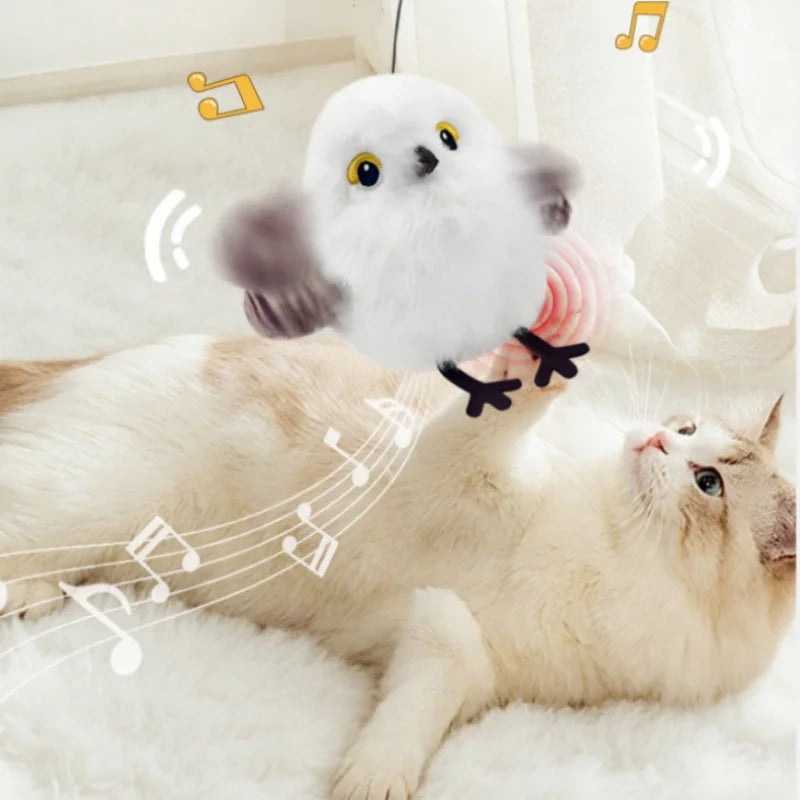 Electric Cat Toy with Induction Movement – Rechargeable Flapping Bird, Motion-Activated Indoor Play