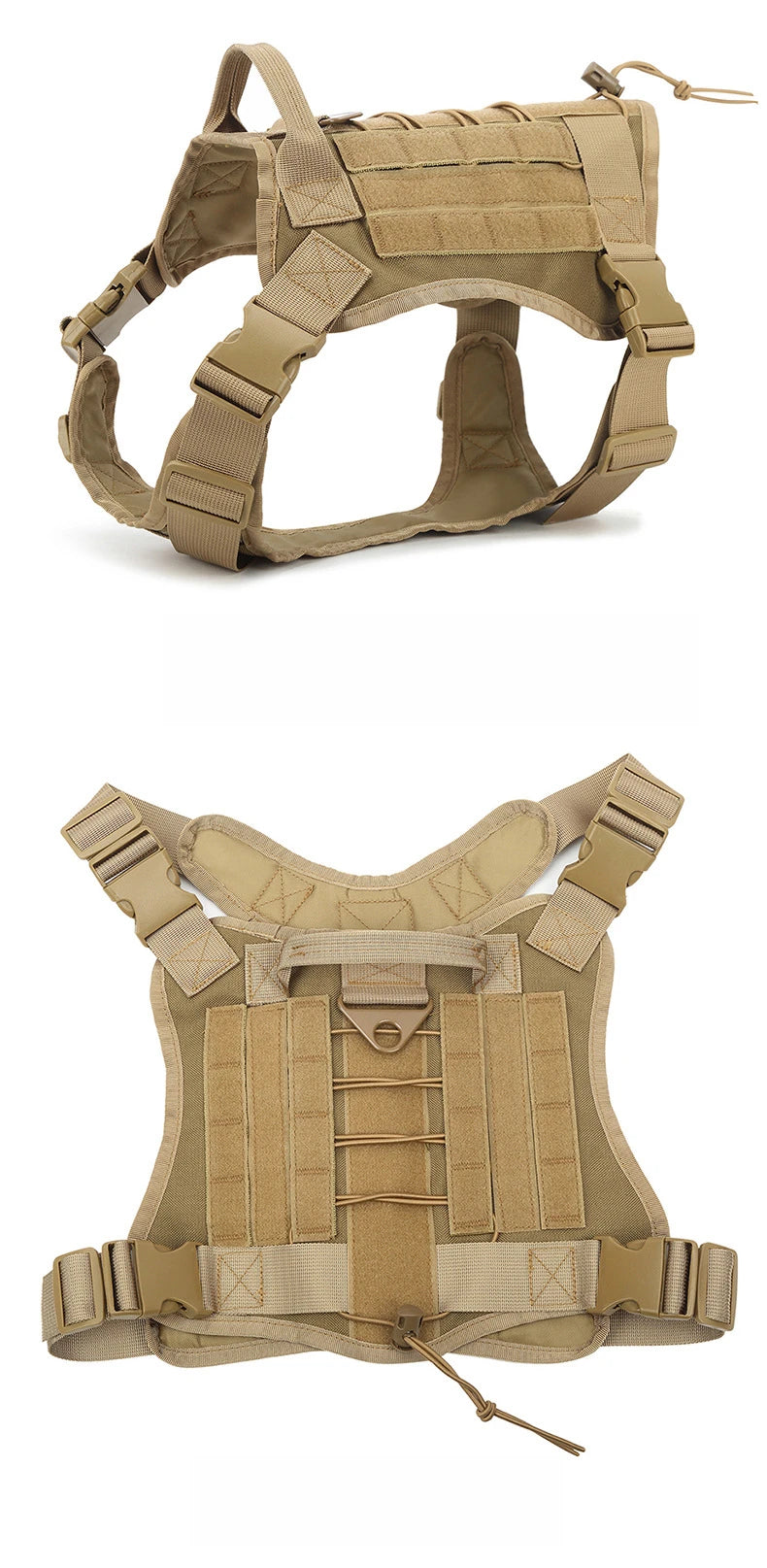 Tactical Dog Harness NZ | Military-Style Adjustable Training Vest for Small to Large Dogs – PawNest