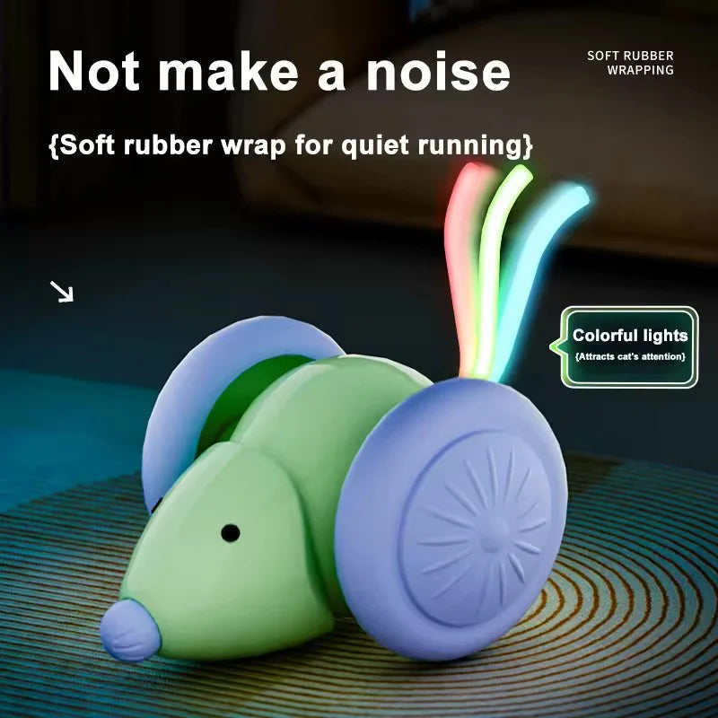 Smart Interactive Cat Toy Mouse – Durable, Obstacle Avoidance