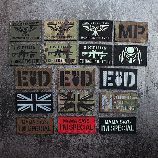 IR Reflective Military Patch – “No Free Lunch” Morale Badge