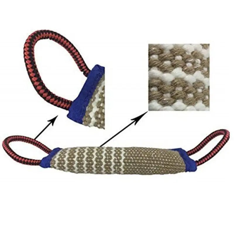 Dog Teether Jute Bite Toy NZ | Interactive Puppy Chewing & Training Pillow – PawNest