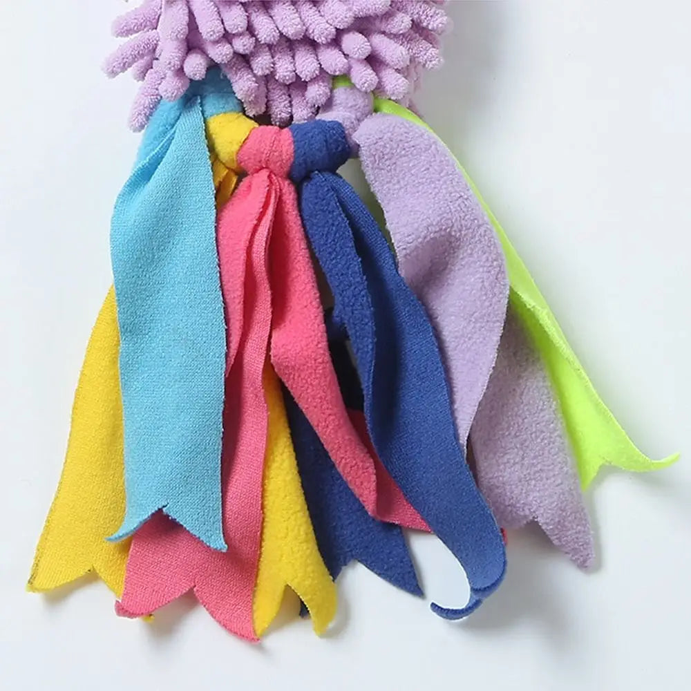 Colorful Plush Squeaky Dog Chew Toy NZ | Interactive Teething & Rope Toy for Boredom Relief – PawNest