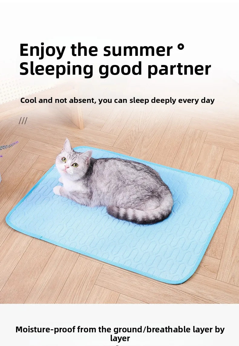 Pet Summer Cooling Latex Pad NZ | Ice Silk Cooling Mat for Dogs & Cats – PawNest