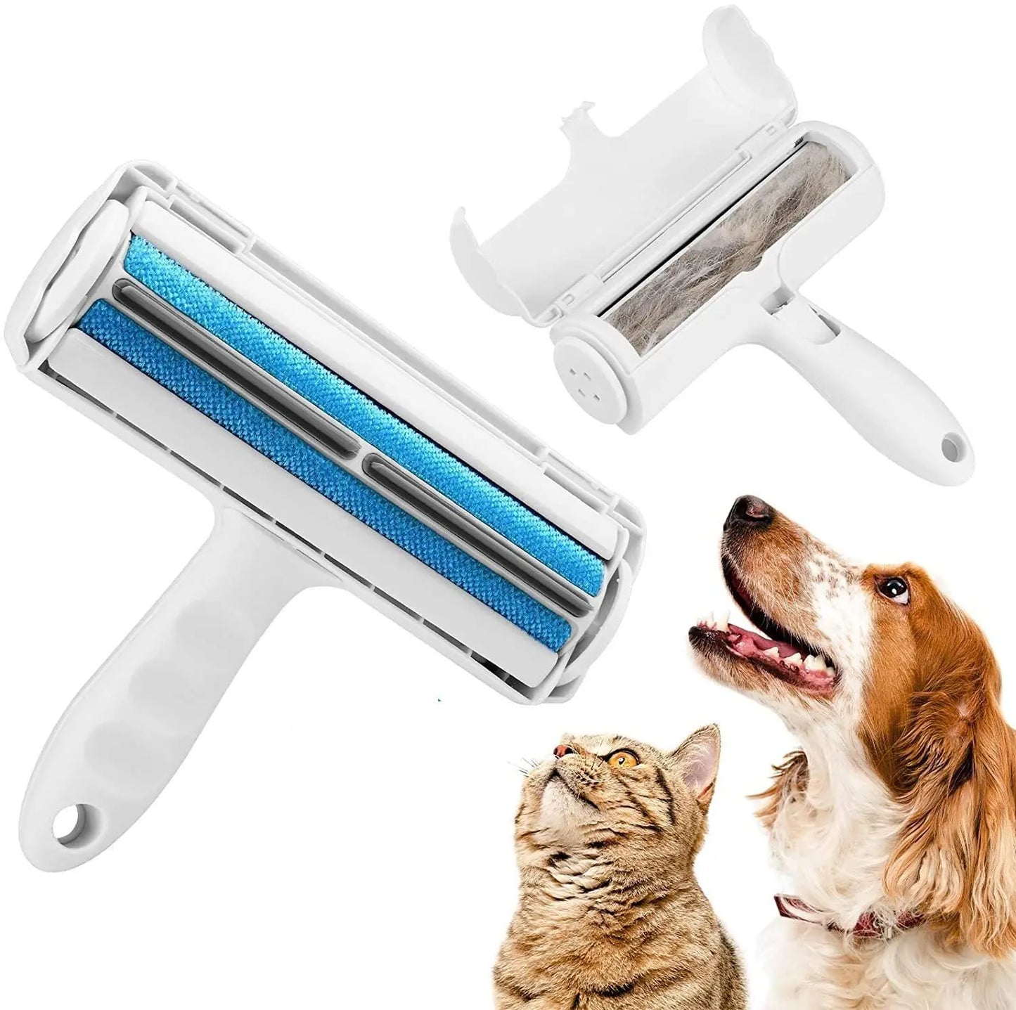 Self-Cleaning Pet Grooming Brush – Easy-to-Clean Reusable Pet Hair Remover & Lint Roller for Dogs & Cats