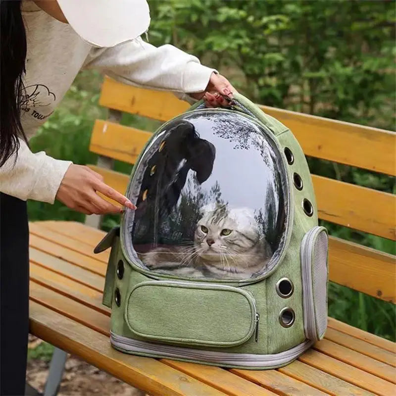 Cat Backpack Carrier NZ | Breathable Space Capsule Travel Bag for Cats – PawNest