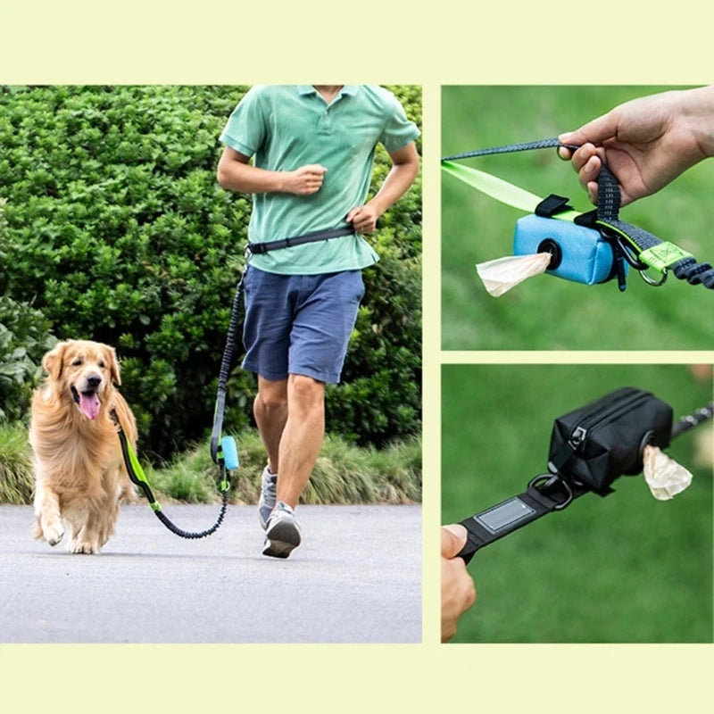 Adjustable Pet Dog Poop Bag Holder with Leash Attachment – Mini Travel Waste Bag Dispenser & Cleaning Tool