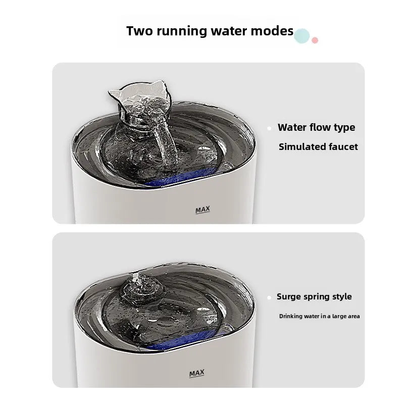 Smart Automatic Pet Water Fountain NZ | Filtered Moving Water Dispenser for Cats & Dogs – PawNest