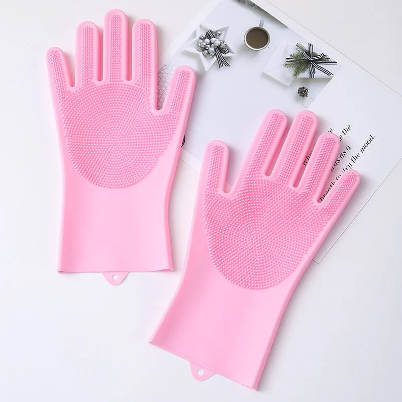 Pet Grooming Gloves – Gentle Bathing, Deshedding & Massage Mitt for Dogs, Cats & Rabbits