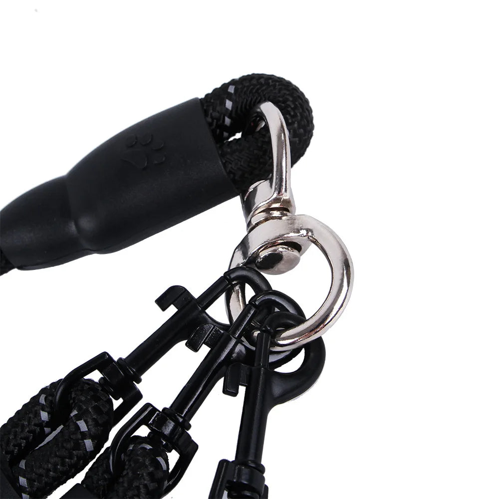 Dual Dog Leash with Harness & Collar NZ | One-to-Two Wear-Resistant Puppy Traction Set – PawNest