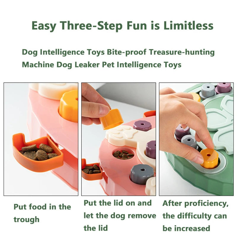 Dog Puzzle Slow Feeder Bowl NZ | Interactive IQ Training Toy & Food Dispenser for Dogs & Cats – PawNest