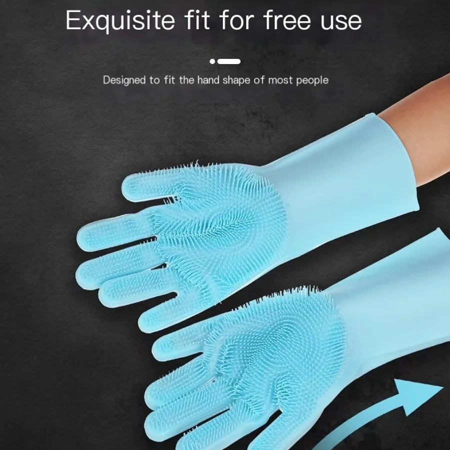 Pet Grooming Gloves – Gentle Bathing, Deshedding & Massage Mitt for Dogs, Cats & Rabbits