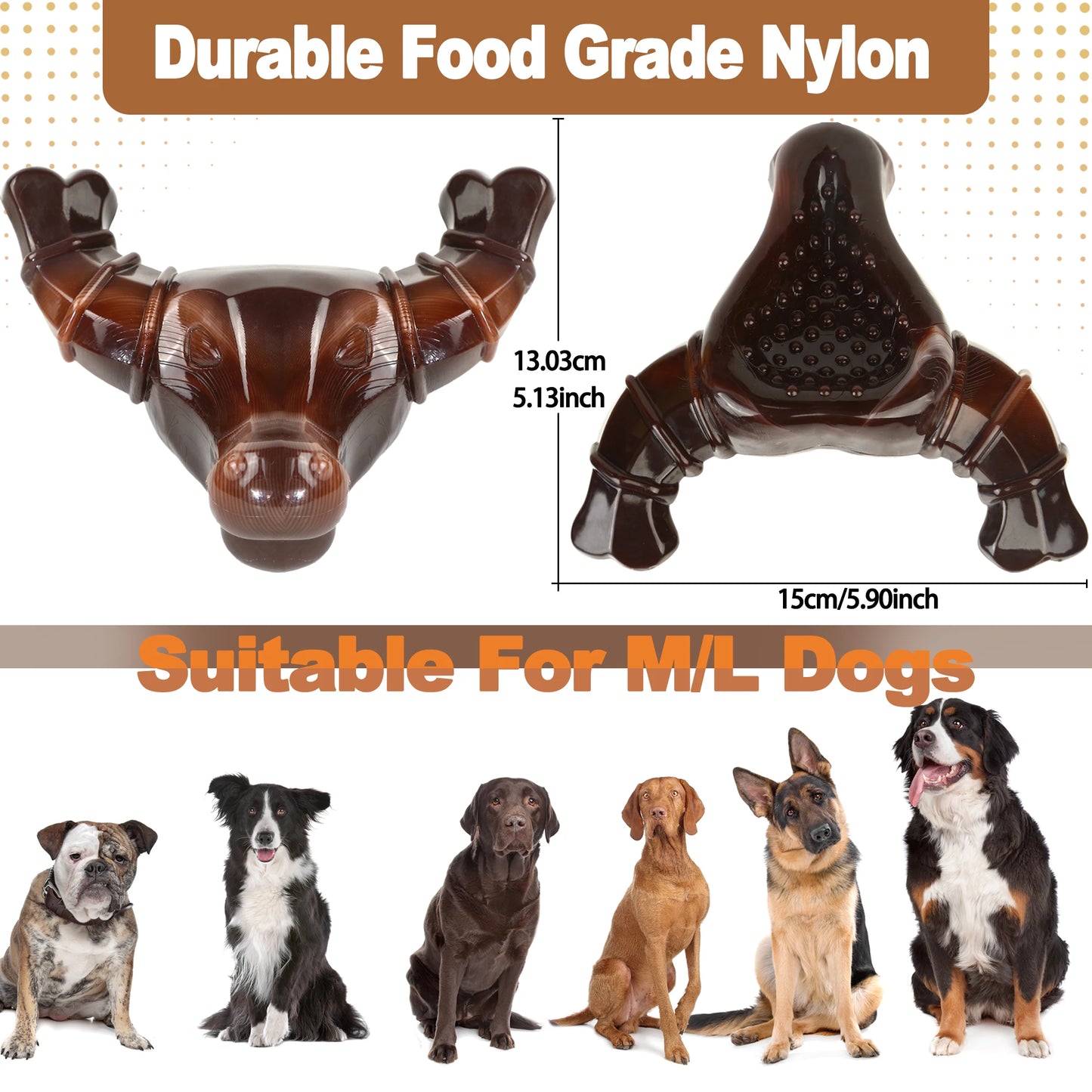 Beef-Flavored Dog Chew Toy NZ | Plush Interactive Toy for Puppies & Large Dogs – PawNest