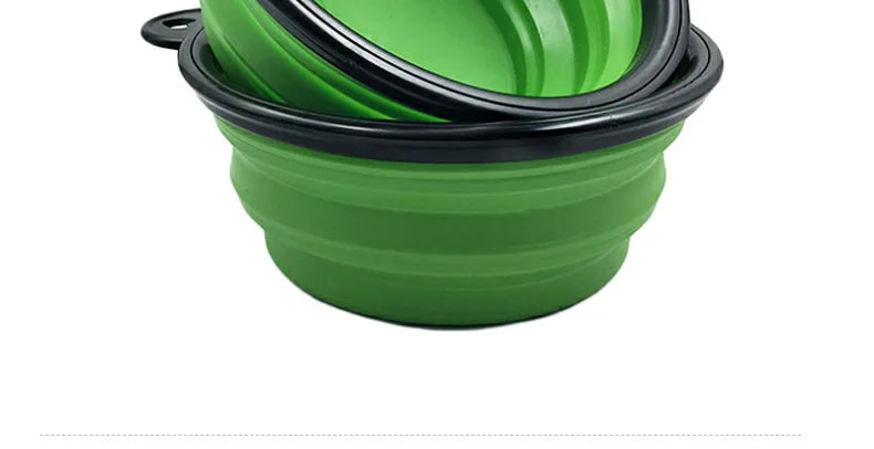 350ml Folding Silicone Dog Bowl – Portable Travel Feeder Dish