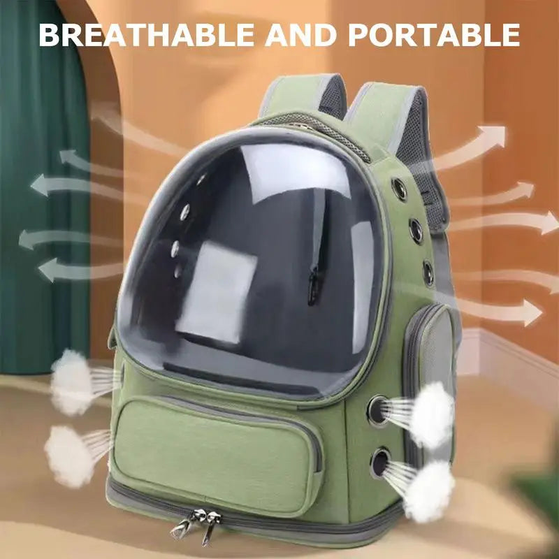 Cat Backpack Carrier NZ | Breathable Space Capsule Travel Bag for Cats – PawNest