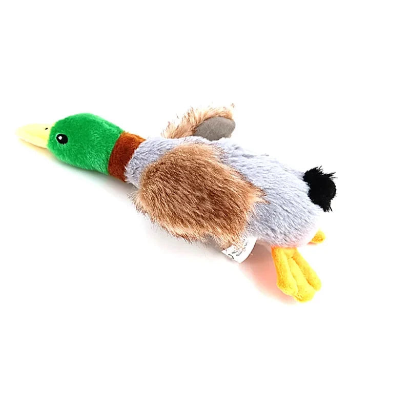 Dog Chew Toy Plush Duck NZ | Squeaky Sound Toy for Teeth Cleaning & Interactive Play – PawNest