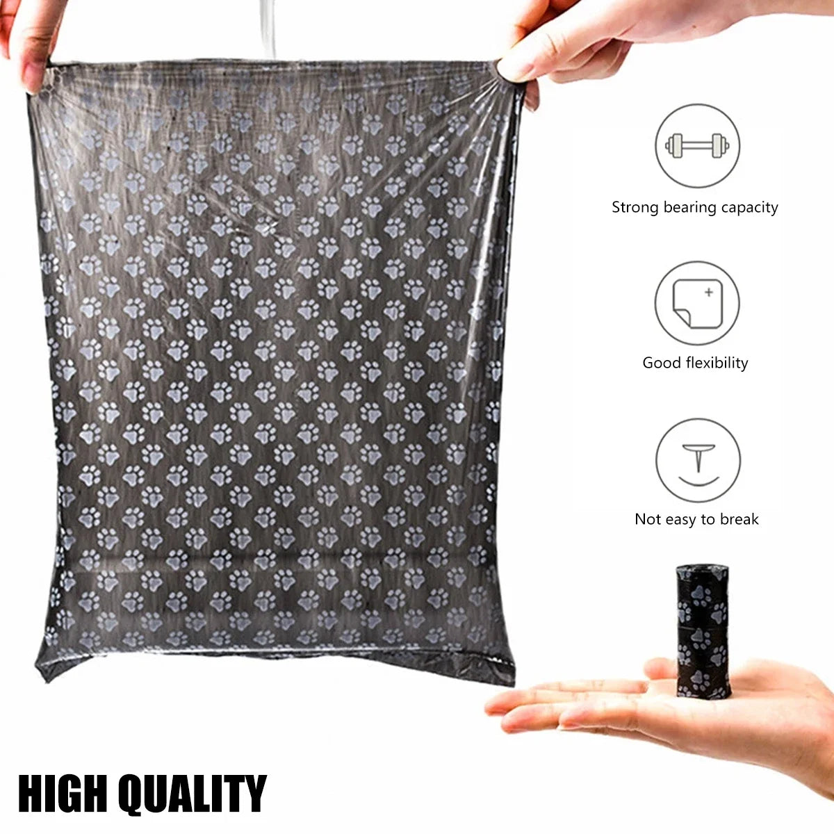 30-Roll Biodegradable Dog Poop Bags with Dispenser