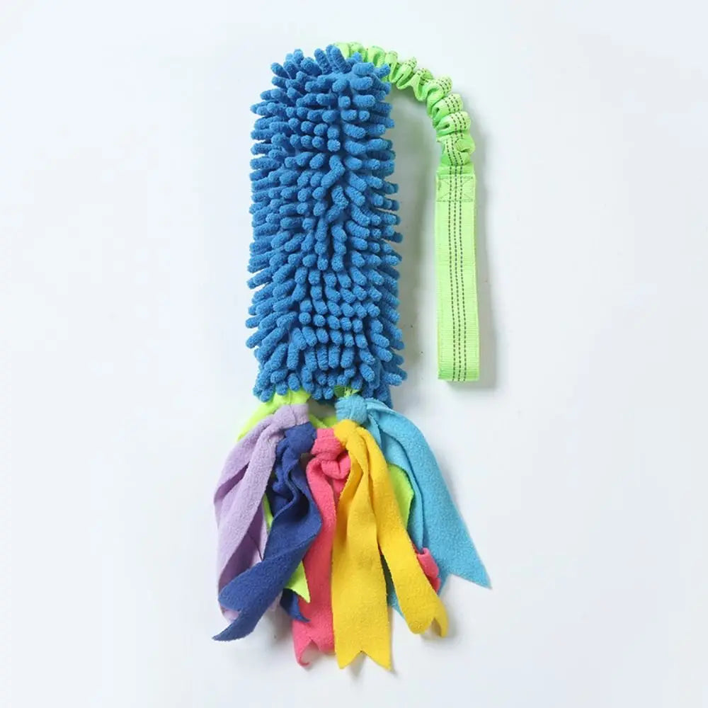 Colorful Plush Squeaky Dog Chew Toy NZ | Interactive Teething & Rope Toy for Boredom Relief – PawNest