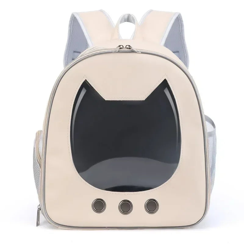 Transparent Pet Carrier Backpack NZ | PU Portable Travel Bag for Cats & Small Dogs – PawNest