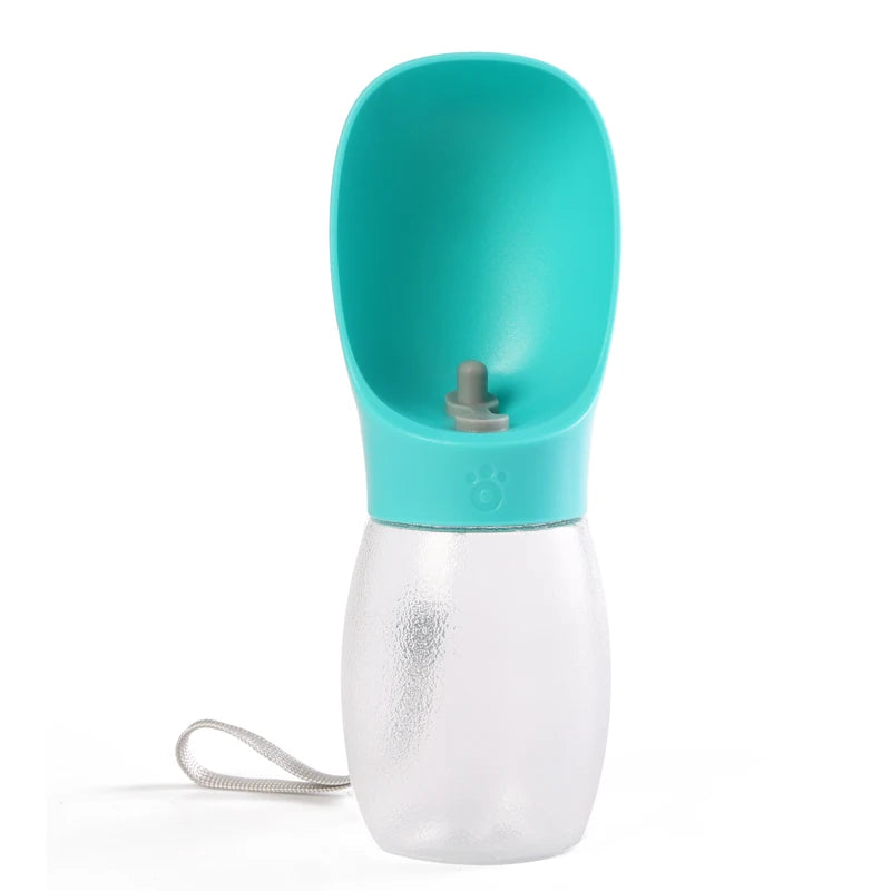 300ml Portable Dog Water Bottle – Leakproof Pet Travel Feeder