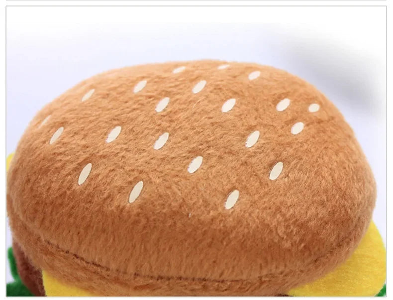 Food-Shaped Plush Squeaky Dog Toys NZ | Ice Cream, Fries & Burger Chew Toys – PawNest