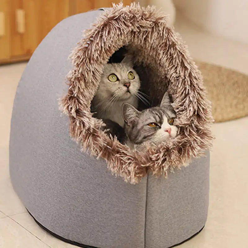 Portable Cat Bed NZ | Comfortable Warm & Thickened Sleeping Bed with Handle – PawNest