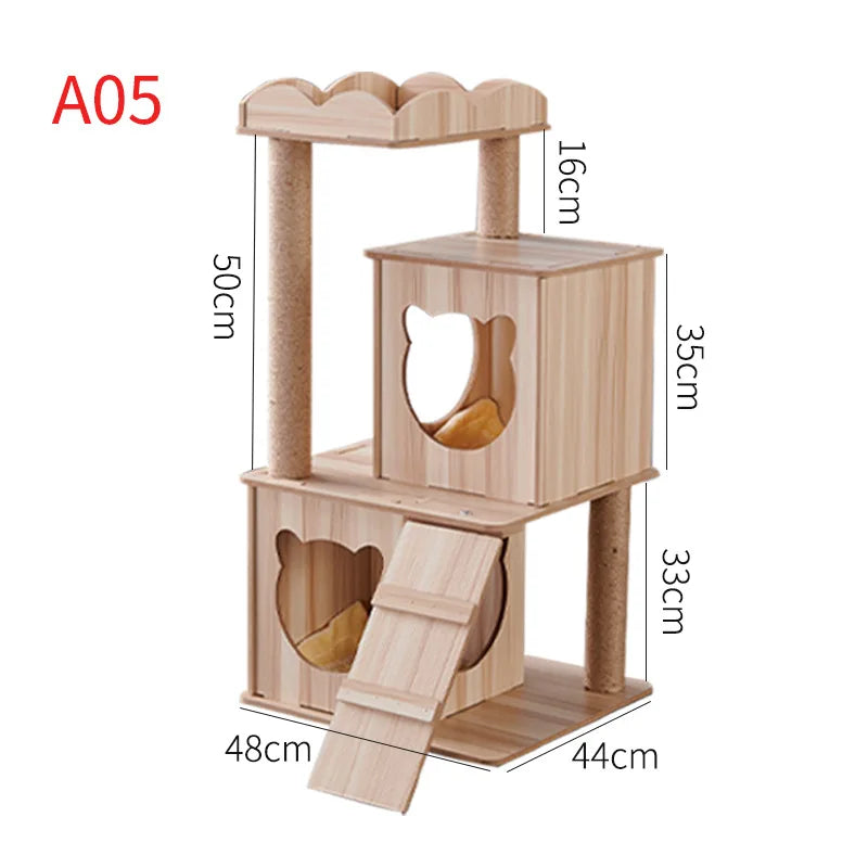 Large Indoor Cat Tree NZ | Tall Multi-Level Tower with Claw Grinding & Scratching Posts – PawNest