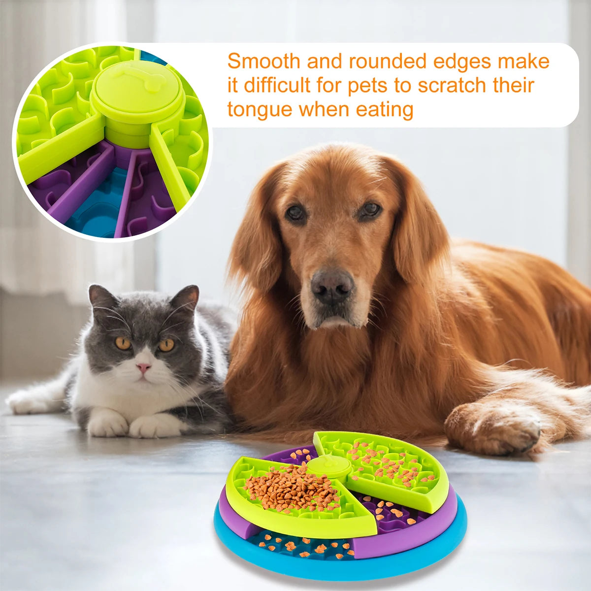 3-Layer Slow Food Bowl NZ | Interactive Puzzle Feeder for Dogs, Choke-Proof & Non-Slip – PawNest