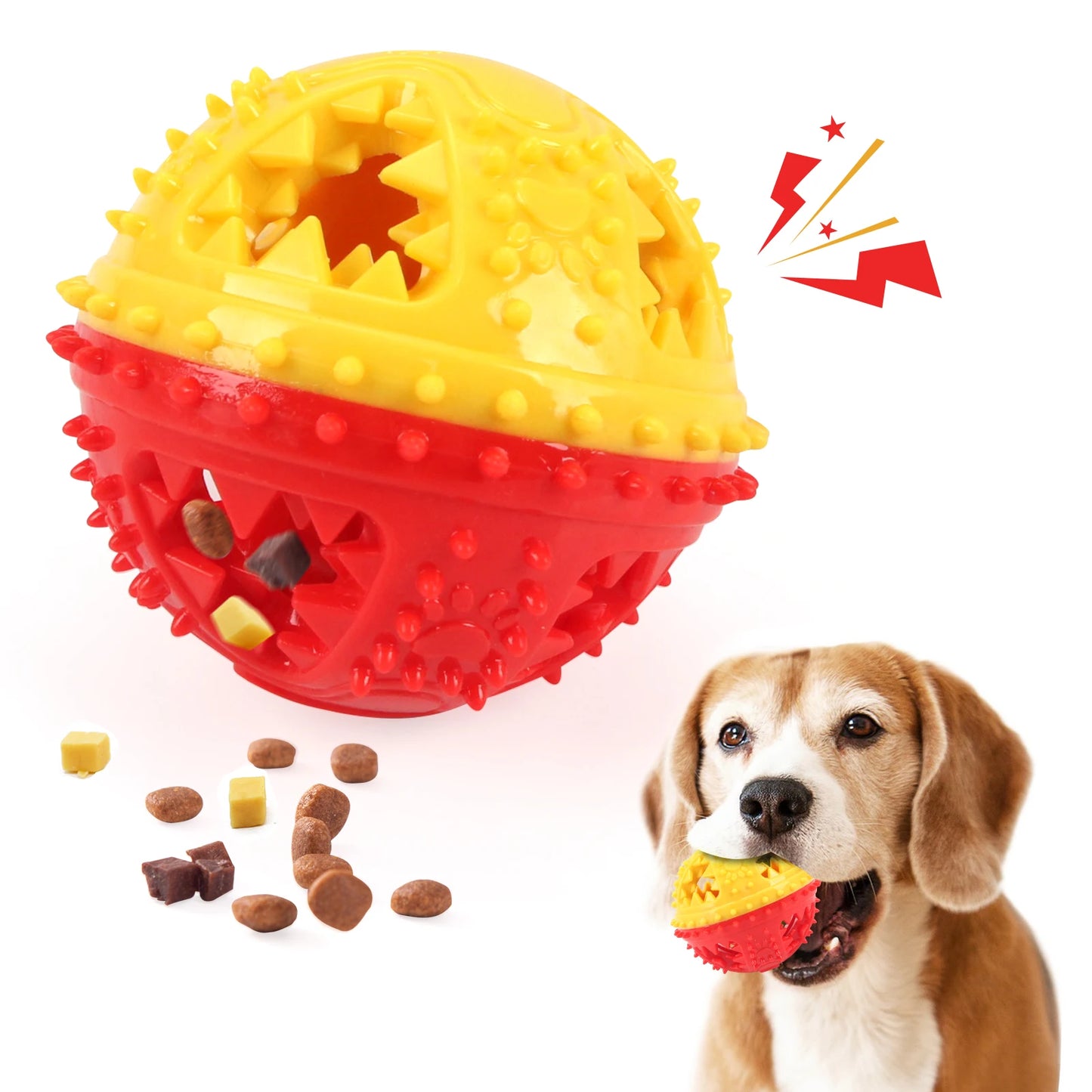 Dog Chew Toy Balls NZ | Rubber Teeth Cleaning & Treat Dispensing Balls for Dogs & Cats – PawNest