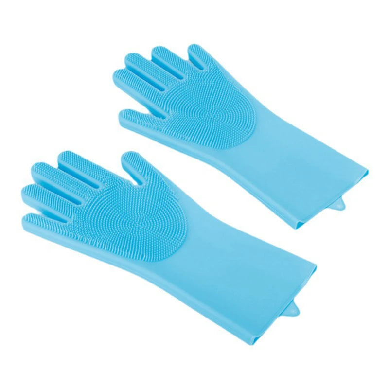 Pet Grooming & Bathing Gloves – Silicone Scrubber Glove for Dogs & Cats, Shampoo Massager & Hair Remover