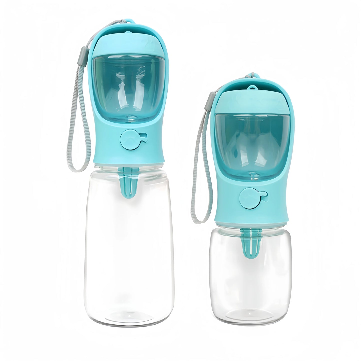Portable Dog Water Bottle with Food Storage – Travel Feeder Bowl