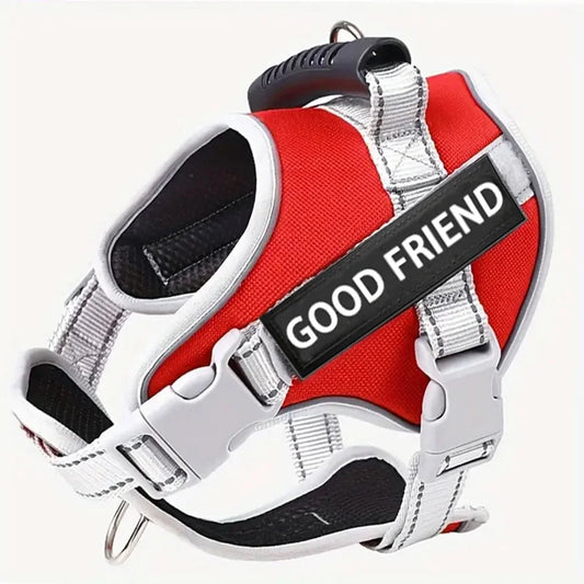 Adjustable Reflective Dog Harness NZ | Small & Medium Pet Vest for Outdoor Walking – PawNest