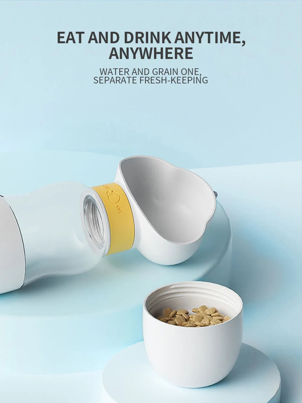 Portable Dog Water Bottle Feeder – Travel Bowl for Pets