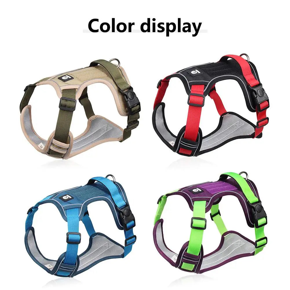 Reflective Labrador Dog Harness NZ | Adjustable Oxford Cloth Vest for Medium & Large Dogs – PawNest