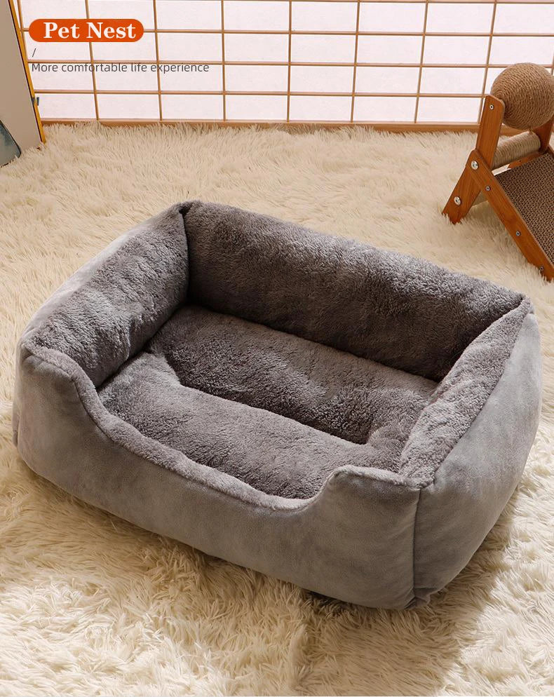 Soft Plush Pet Bed NZ | Warm & Comfortable Cushion for Cats & Small Dogs – PawNest