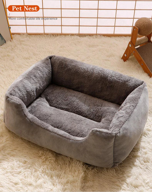 Soft Plush Pet Bed NZ | Warm & Comfortable Cushion for Cats & Small Dogs – PawNest