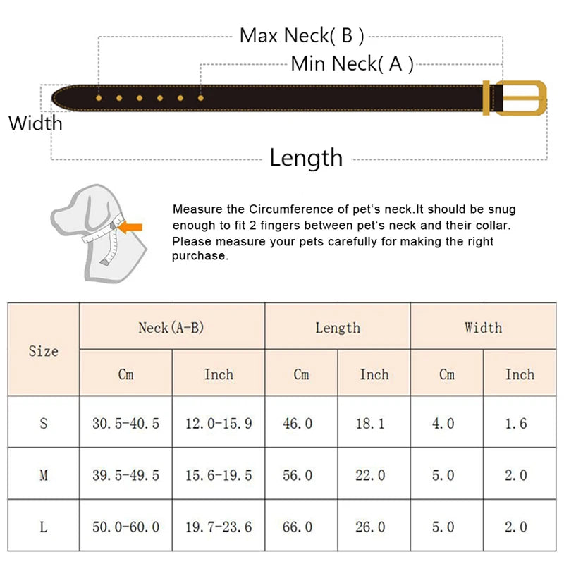 Fashion Reflective Big Dog Collar – Adjustable for All Sizes