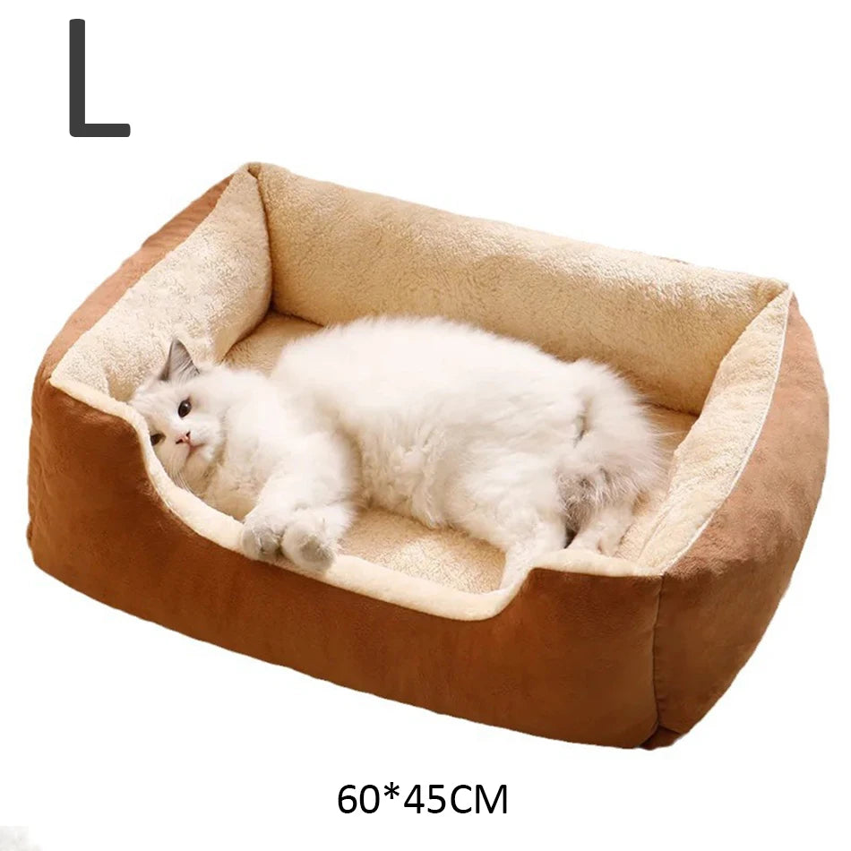 Cat & Dog Bed NZ | Cozy Pet Cushion Basket House for Small Pets – PawNest