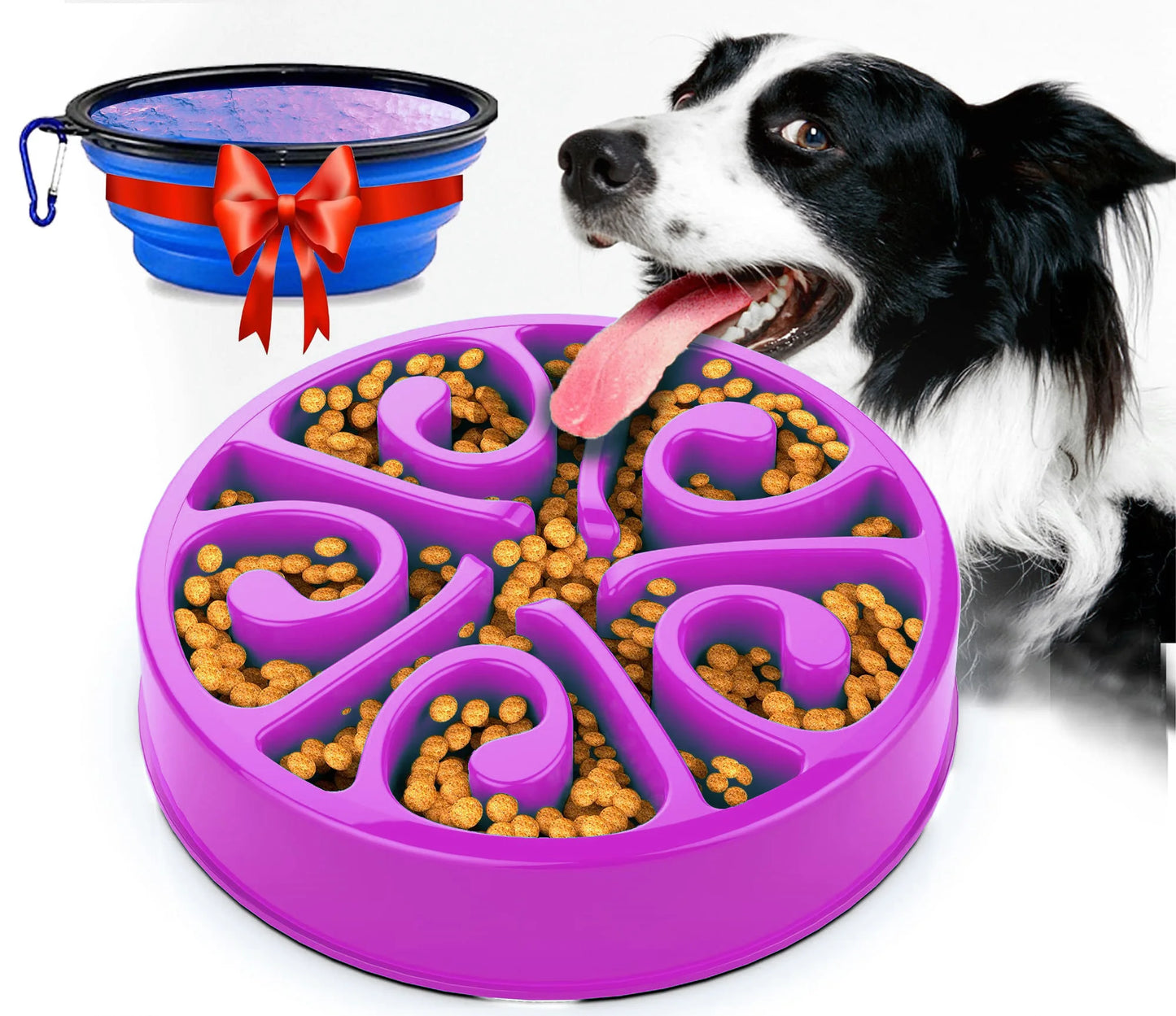 Eco-Friendly Slow Feeder Dog Bowl NZ | Non-Slip, Anti-Gulping Fun Feeding Bowl for All Dog Sizes – PawNest