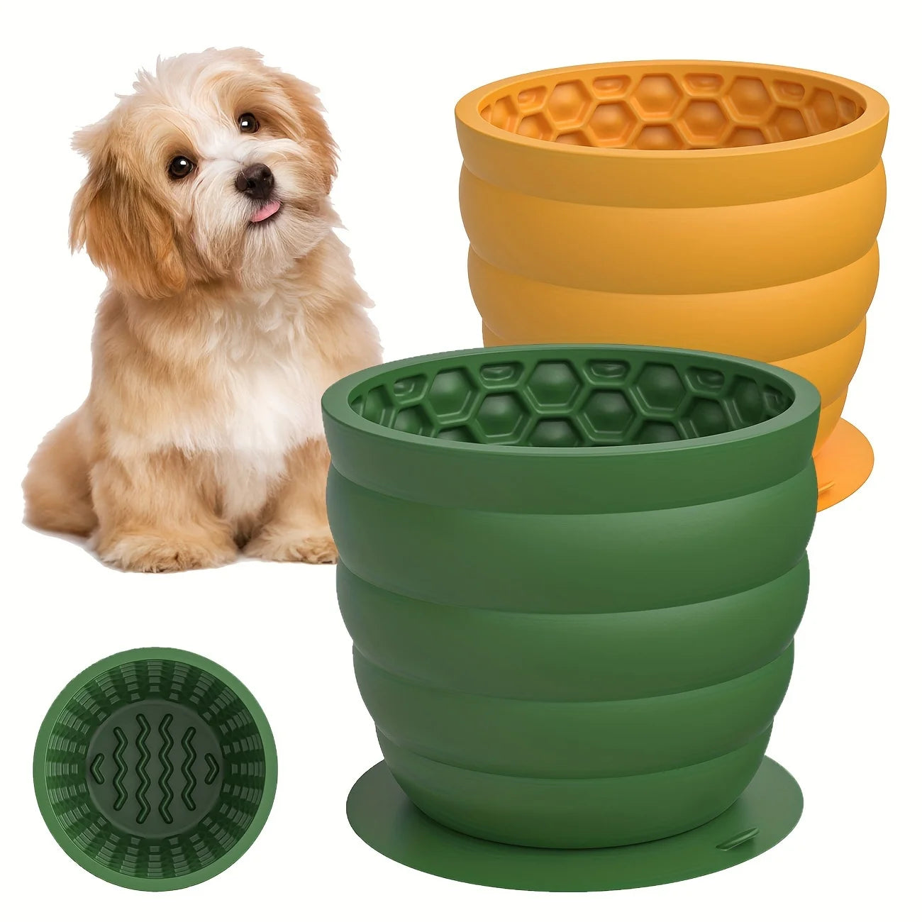 Silicone Slow Feeder Dog Bowl NZ | Non-Slip Suction Cup Healthy Eating Bowl for Small Breeds – PawNest