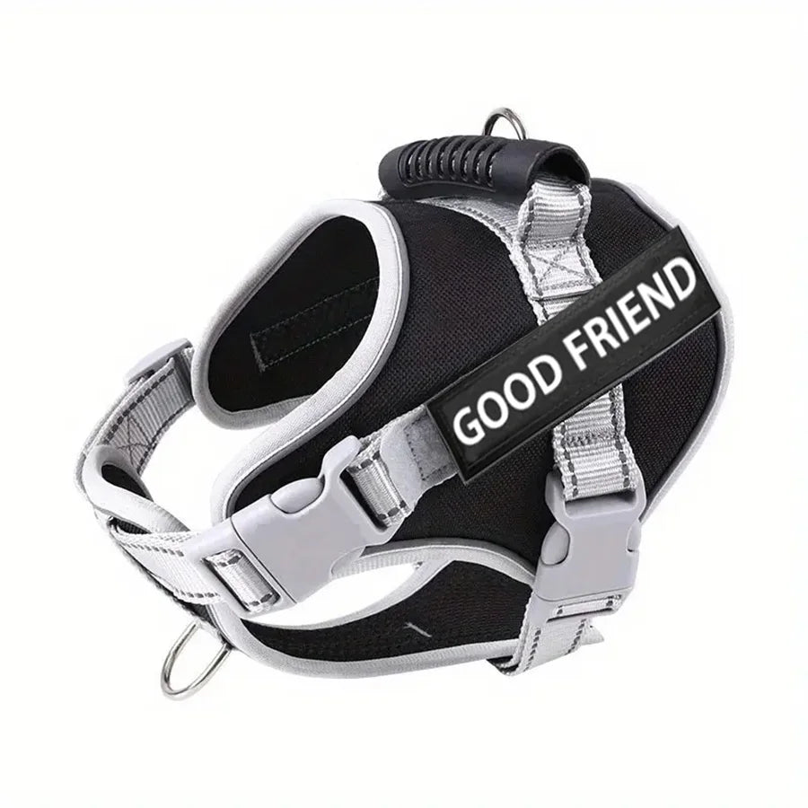 Adjustable Reflective Dog Harness NZ | Small & Medium Pet Vest for Outdoor Walking – PawNest