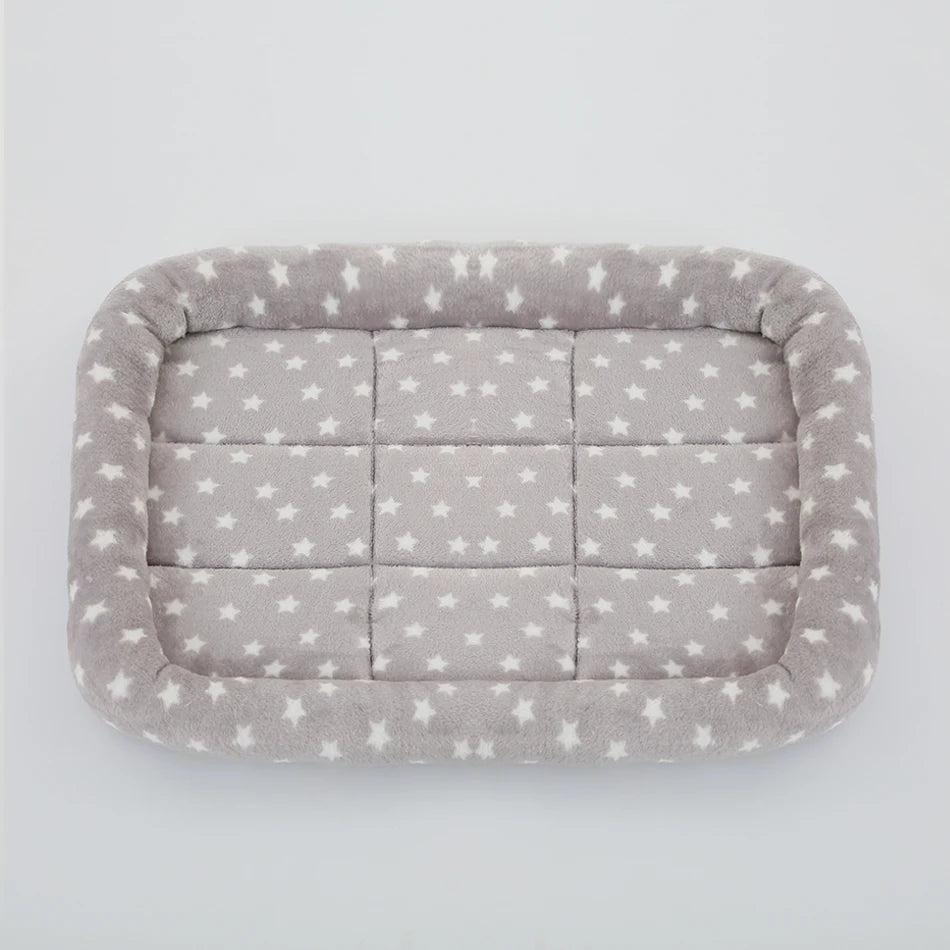 Soft Plush Pet Bed NZ | Square Kennel Cushion for Cats & Dogs – All Sizes – PawNest